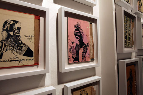 <p>&ldquo;Book Covers&rdquo;<br/>
Installation Detail</p>