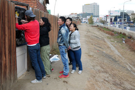 <p>Working on the street.</p>